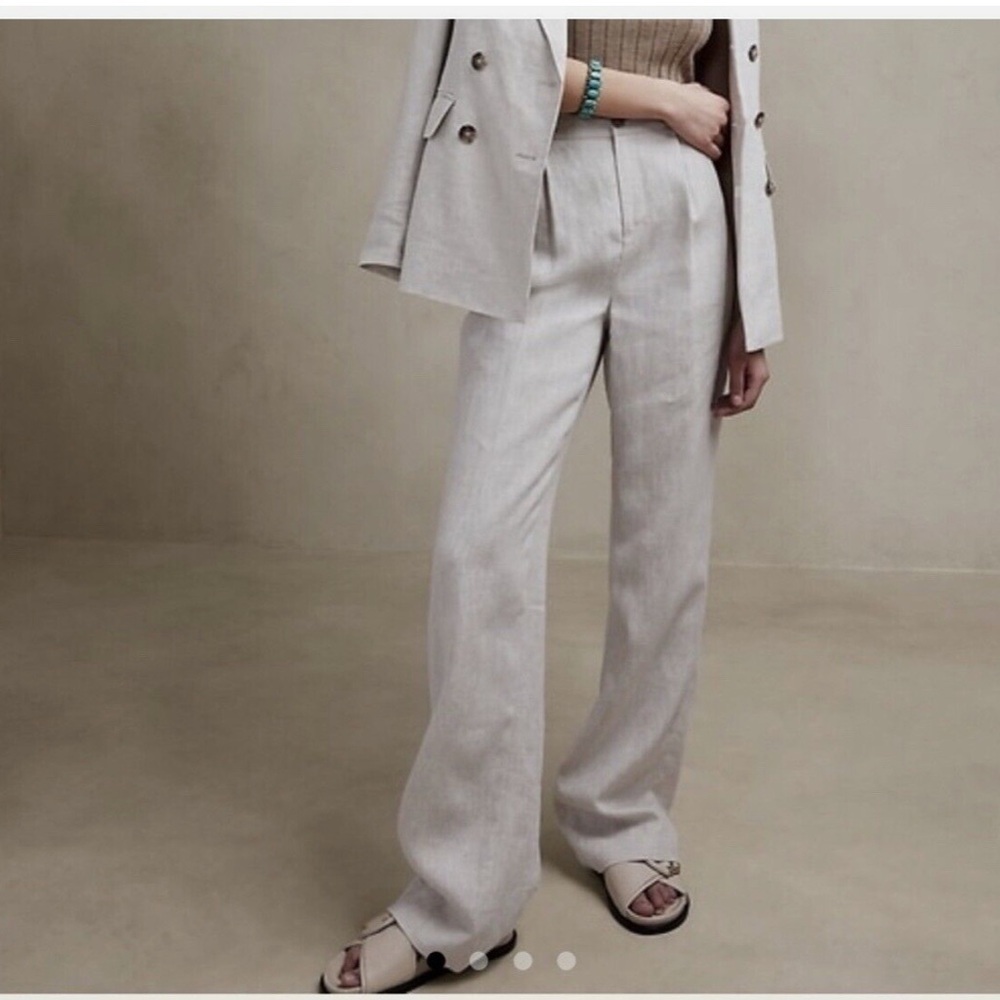 Banana Republic Tan Wide Leg Pants